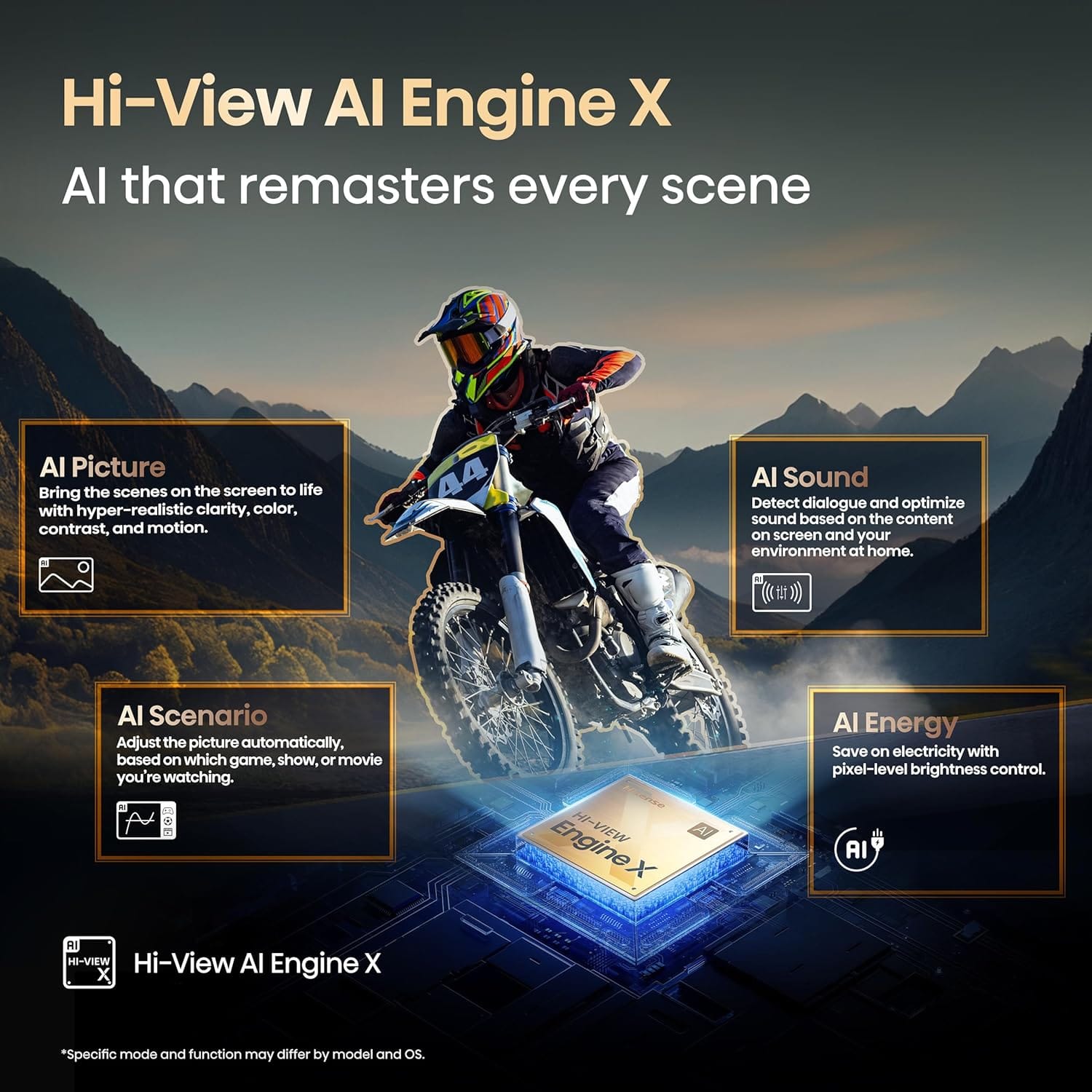Hisense 100-Inch Premium UX Series RGB-MiniLED 4K UHD HDR Google Smart TV(100UX, 2025) - RGB MiniLED, Up to 8000 nits, 3D Color Master Pro, Native 165Hz Panel, 6.2.2 CineStage X - Image 4