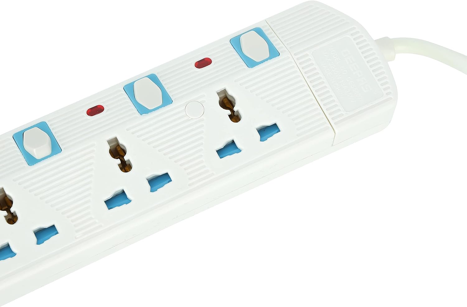 Geepas 5 Way Extension Socket with Individual LED Power Switches | 5M Heavy Duty Extension Cable | 13A Overload Protection | GES5802 - Image 7