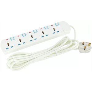 Geepas Extension Socket, 4 Ways, 3m Cord Length | GES4095 | Power Extension Socket | Multi Plug Power Cable |Heavy Duty Power Switch