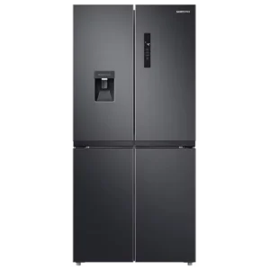 Samsung Series 8 SpaceMax, 488L, Multi Door Fridge Freezer, With Twin Cooling Plus System & Total No Frost Feature, Colour: Gentle Black Matt, Model: RF48A401EB4/EU [Energy Class E]