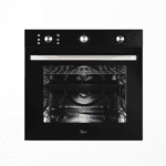 IQRA IQ-BO603GL Built-In Oven with Grill, Rotisserie, Mechanical Timer & Black Glass Panel