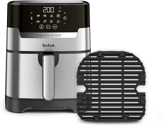 TEFAL Air Fryer | Easy Fry & Grill Digital 2-in-1 |4.2 L Capacity | 1550 W | Healthy Cooking | Air Fry + Grill | 8 Automatic Programs |Adjustable Temperature | Timer | | EY505D27 - Image 2