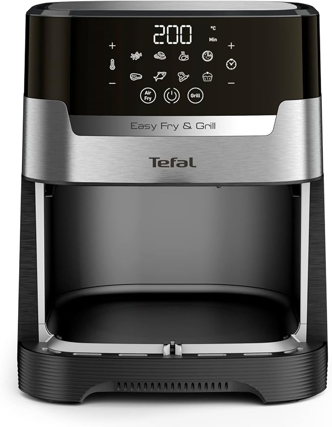 TEFAL Air Fryer | Easy Fry & Grill Digital 2-in-1 |4.2 L Capacity | 1550 W | Healthy Cooking | Air Fry + Grill | 8 Automatic Programs |Adjustable Temperature | Timer | | EY505D27 - Image 4