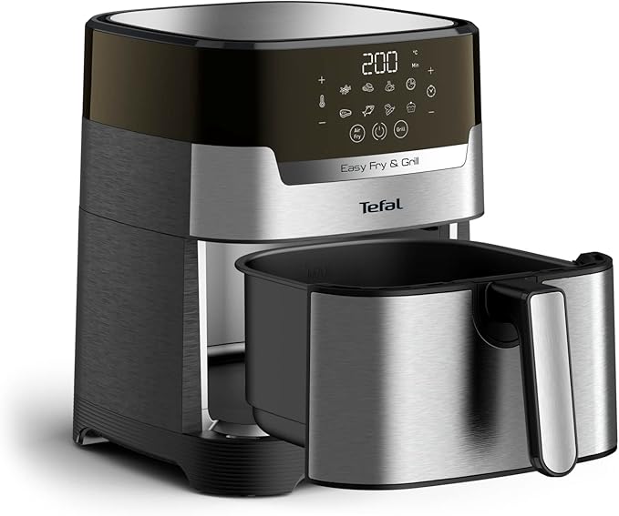 TEFAL Air Fryer | Easy Fry & Grill Digital 2-in-1 |4.2 L Capacity | 1550 W | Healthy Cooking | Air Fry + Grill | 8 Automatic Programs |Adjustable Temperature | Timer | | EY505D27 - Image 3