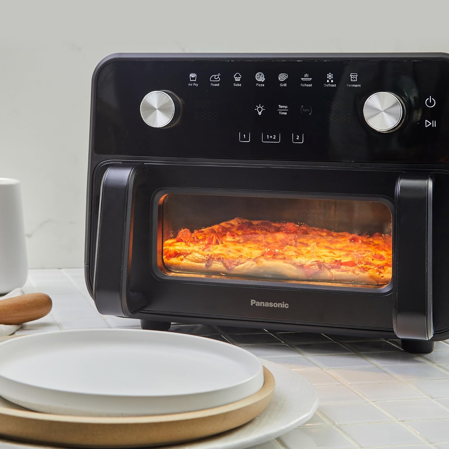 Panasonic NF-BC1000 Flex Air Fryer with Viewing Window, XL Flexible Basket, Basket Divider, 10L, 30°-230°C, Gentle Steam, 8 Presets, Easy Clean, Black - Image 14