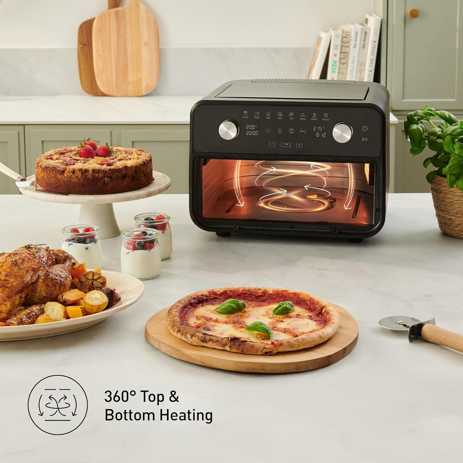 Panasonic NF-BC1000 Flex Air Fryer with Viewing Window, XL Flexible Basket, Basket Divider, 10L, 30°-230°C, Gentle Steam, 8 Presets, Easy Clean, Black - Image 11