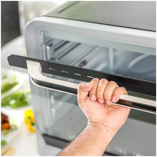 Geepas GO4406 Electric Oven, 100L Capacity, 2800W Power, Rotisserie & Conventional Function, 60min Timer with Bell, Adjustable Temperature Control Knob, Stainless Steel | GO4406 - Image 4