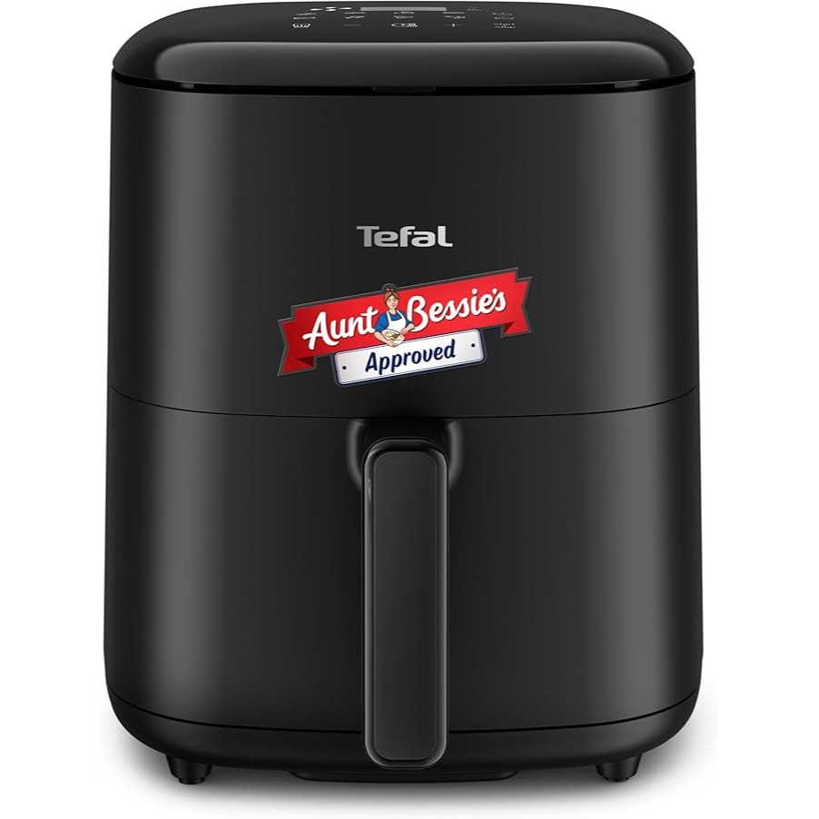 Tefal Easy Fry Max Digital Air Fryer, 5L, 10in1, Uses No Oil, Air Fry, Extra Crisp, Roast, Bake, Reheat, Dehydrate, 6 Portions, Non-Stick, Dishwasher Safe Baskets, Black EY245840