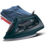 Panasonic Steam Iron Powerful 2400W Performance,Ceramic soleplate,Anti-Calc System,Adjustable Steam Settings,Continous Powershot,Lightweight design for effortless wrinkle removal & Anti-Drip-NI-U450