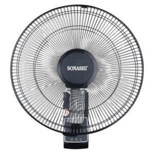 Sonashi Wall Fan, 16-inch, with Remote Control, 3 Speed Motor, SF-8080WR